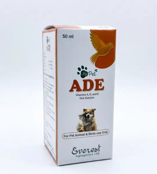 A, D₃ & E Oral Solution for Pets & Birds (50 ml)
