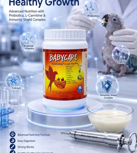 500 grms-Baby Care Hand Feeding Formulla(For All Avian Baby Birds)